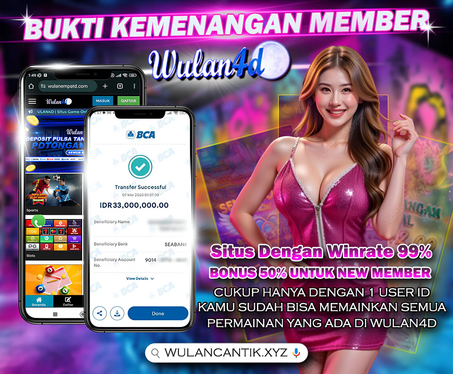 Bukti kemenangan member WULAN4D