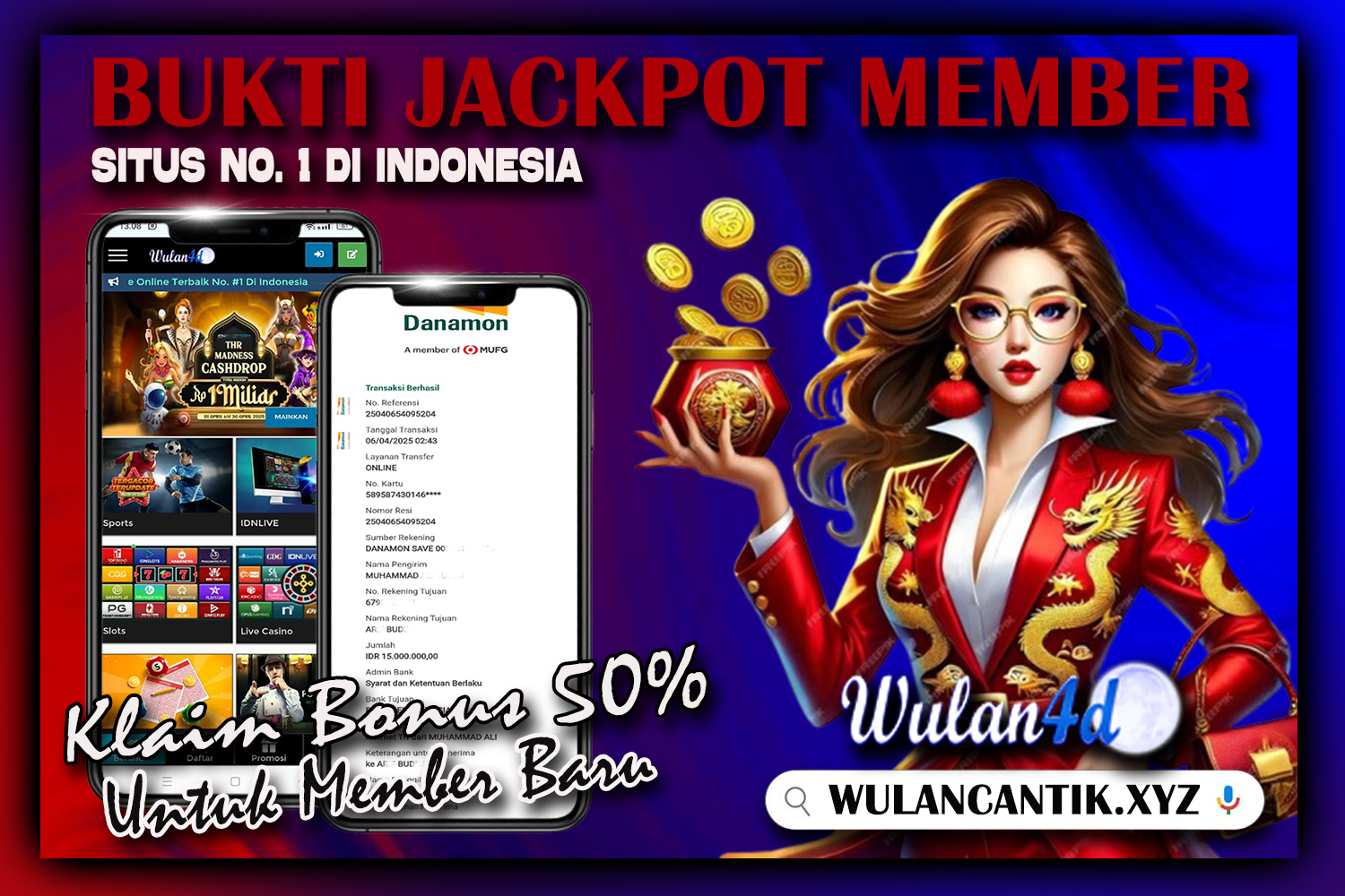 BUKTI KEMENANGAN MEMBER 06 APRIKL 2025