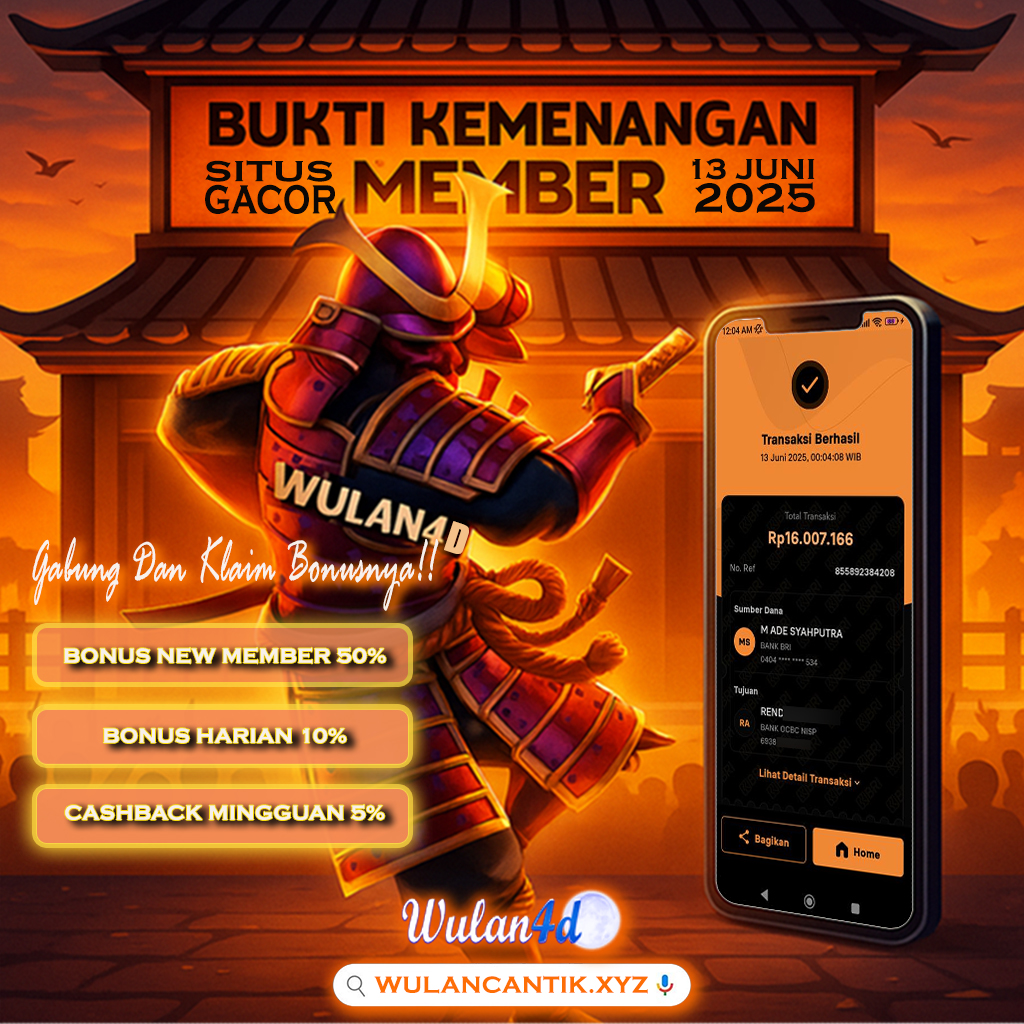 BUKTI KEMENANGAN MEMBER 13 JUNI 2025